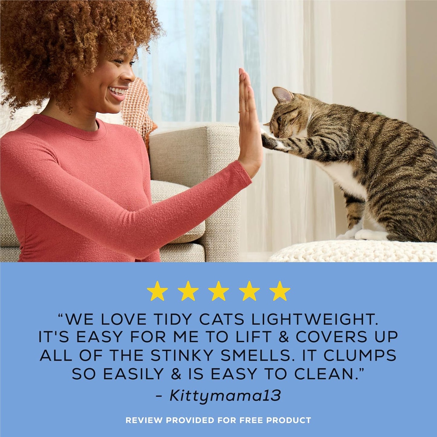 Lightweight 4-In-1 Strength Multi-Cat, Odor Control, Clumping, 99.9 Percent Dust Free Cat Litter - 17 Lb. Box