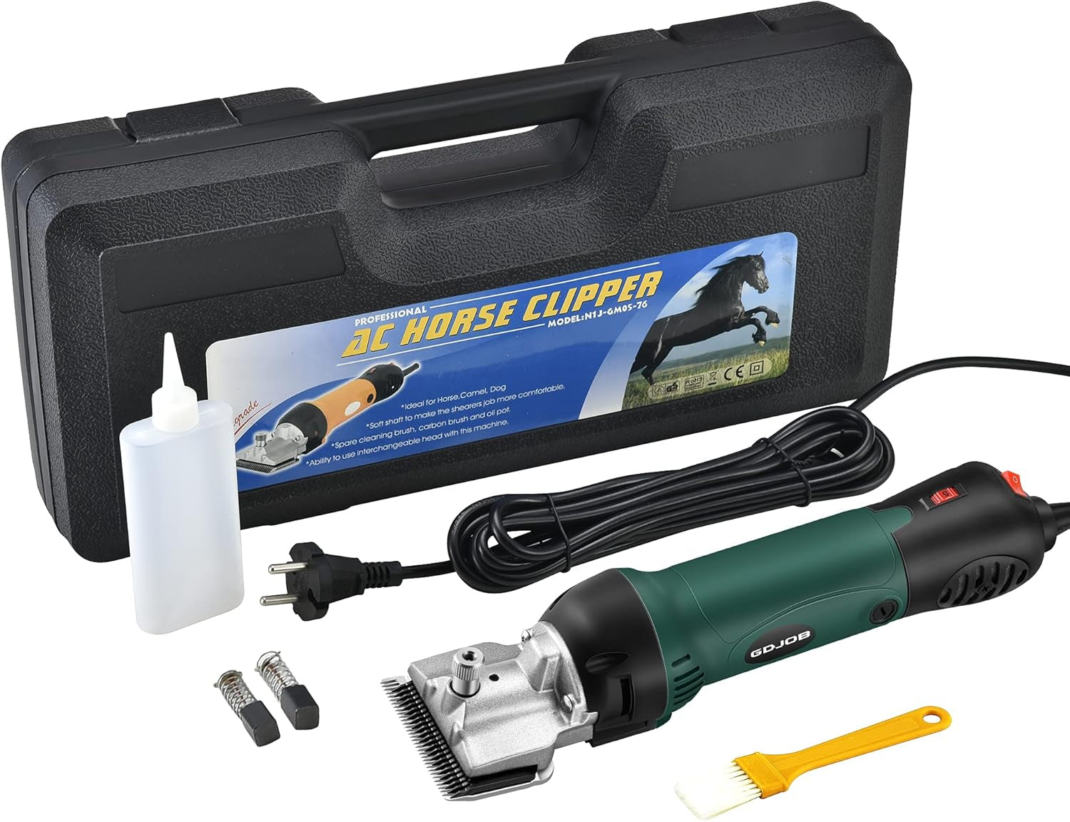 Horses Clippers,500W Professional Horse Clippers Heavy Duty Body Clipping, Sheep Shears for Dogs, Horse, Cattle, Farm Livestock Pet Grooming